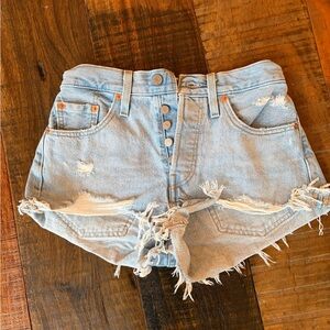 Levi's Levi's Women's 501 Original Distressed Jean Shorts